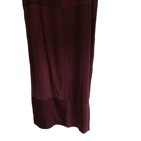 Coldwater Creek Large Dress Lyocel Tencel Wine Maroon Women's Size Lagenlook - Picture 6 of 9